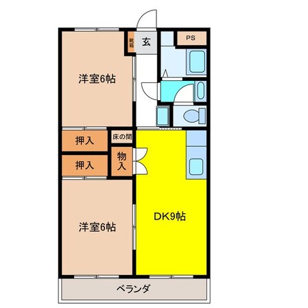 五明ハイツの物件間取画像